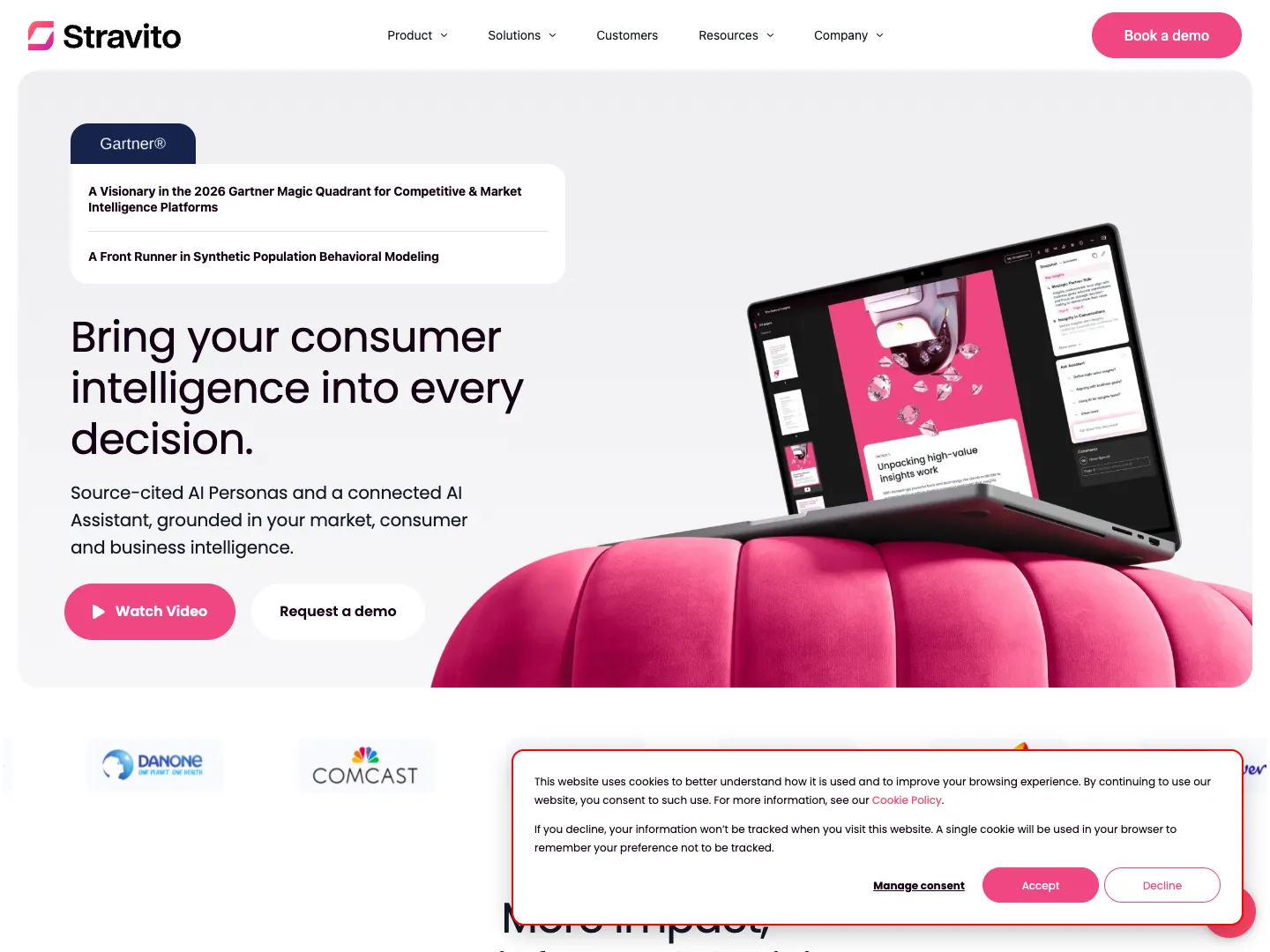 Stravito website