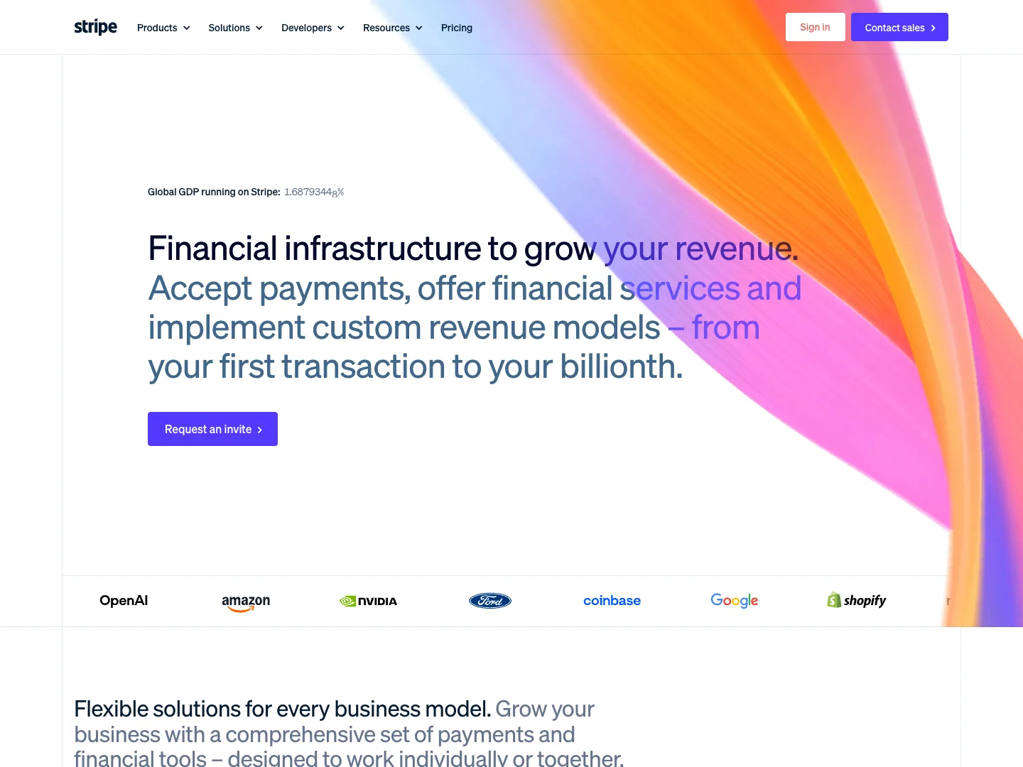 Stripe website