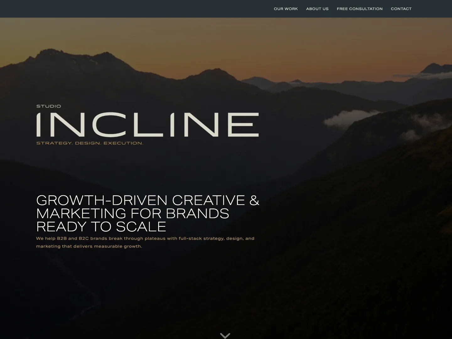Studio Incline website