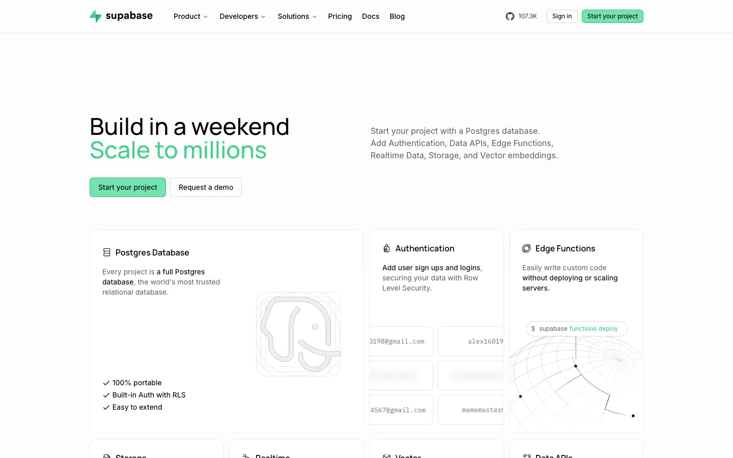 Supabase website