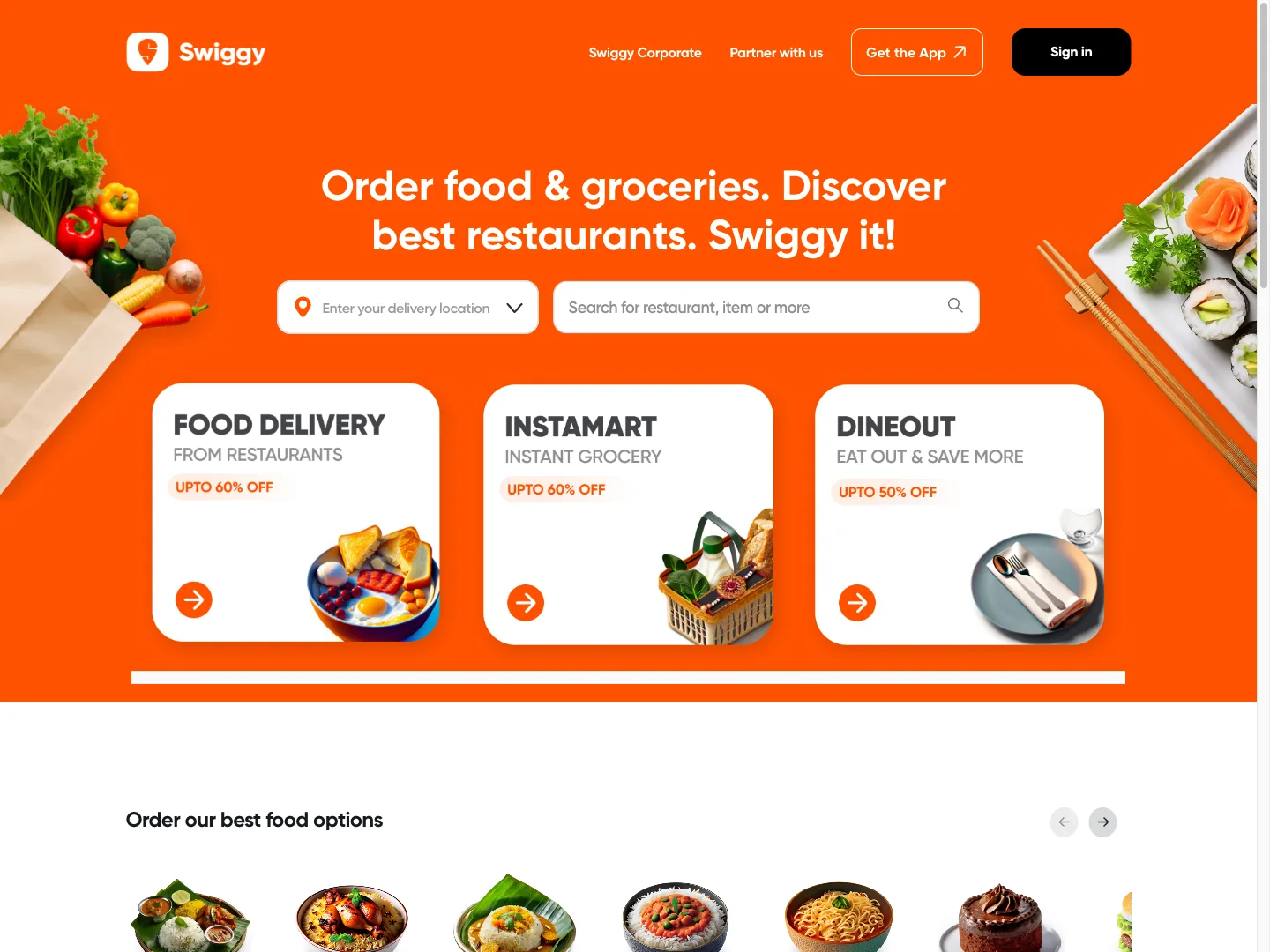SWIGGY website