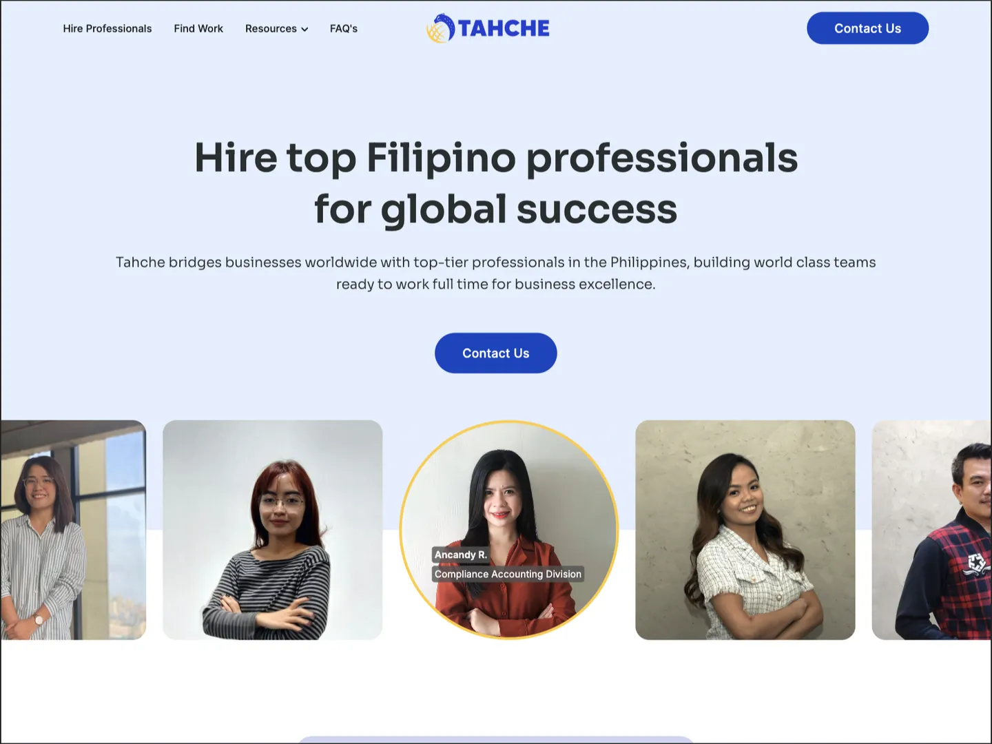 Tahche Outsourcing Services Inc website