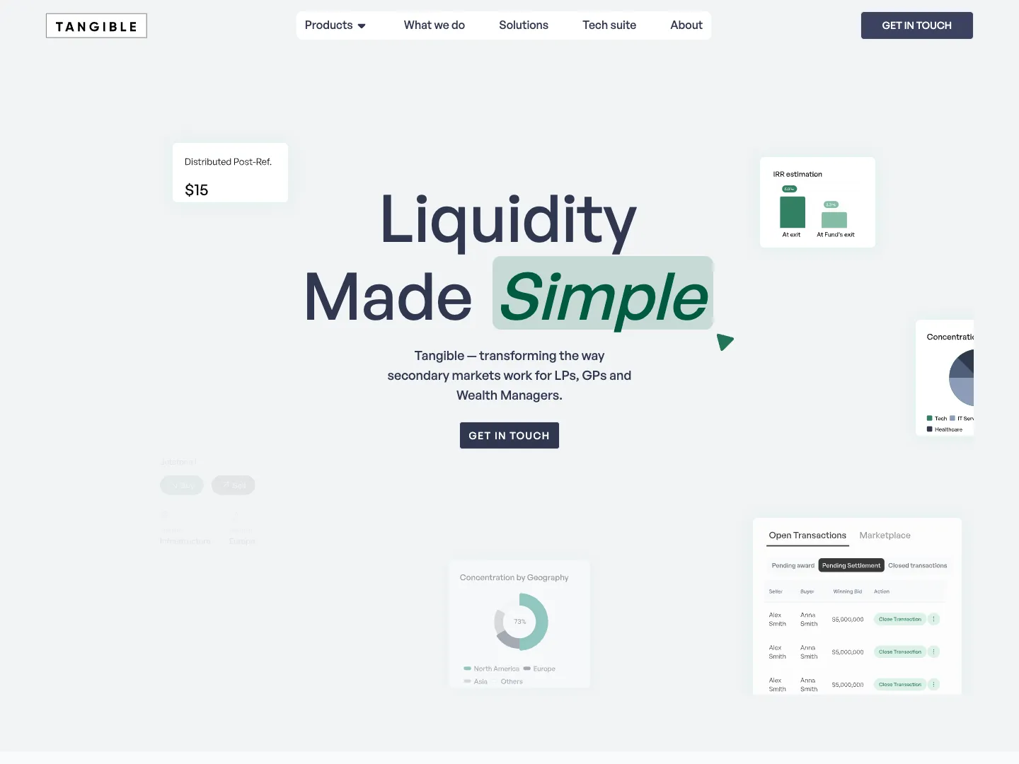 Tangible website