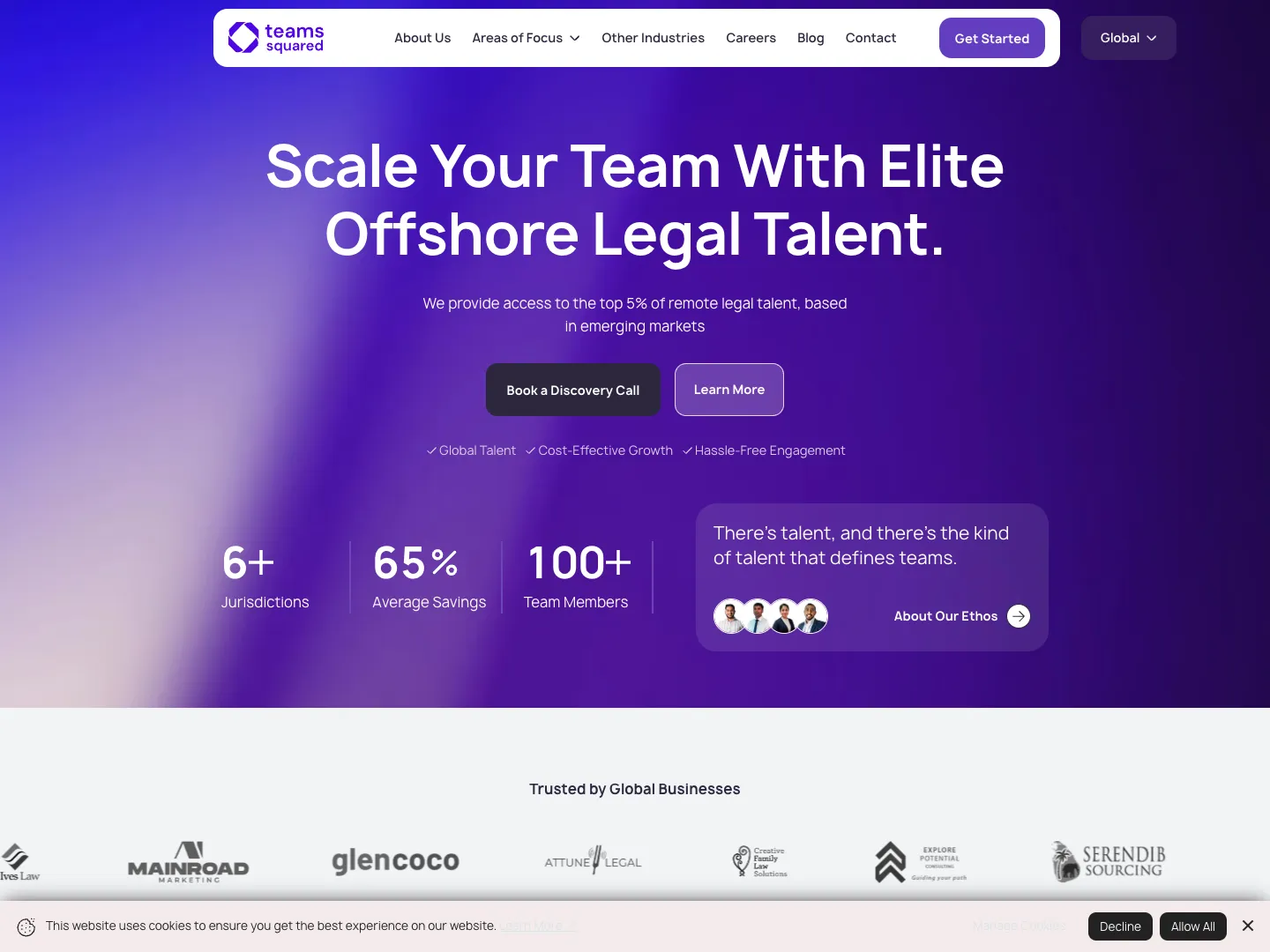 Teams Squared website