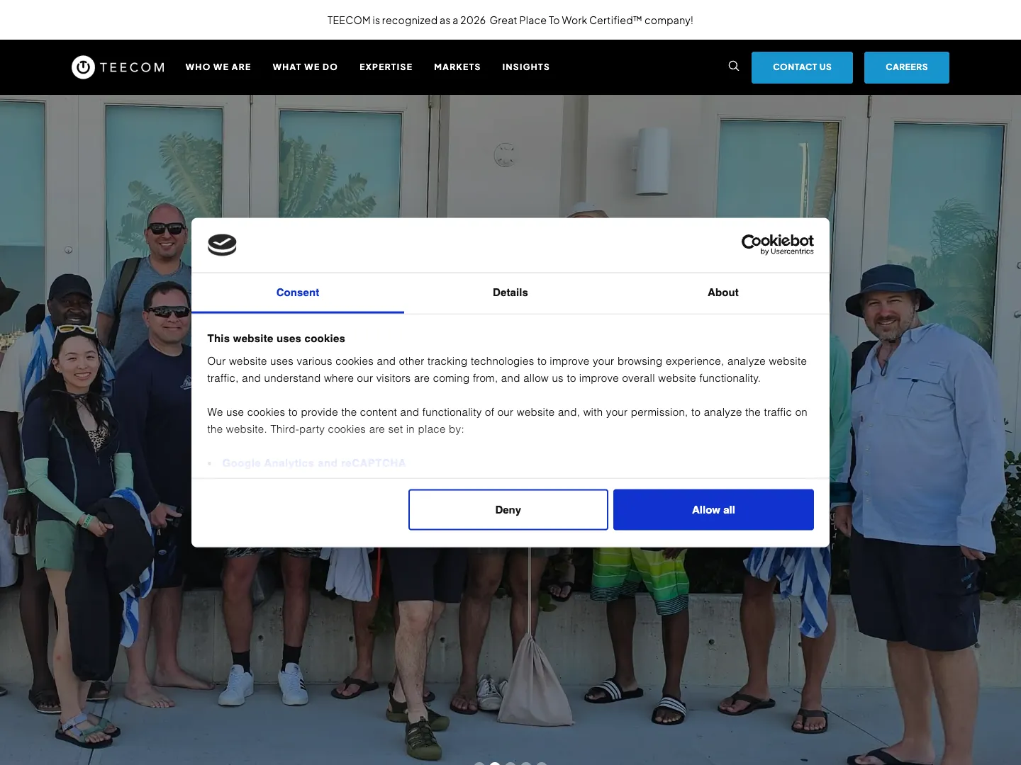 TEECOM website