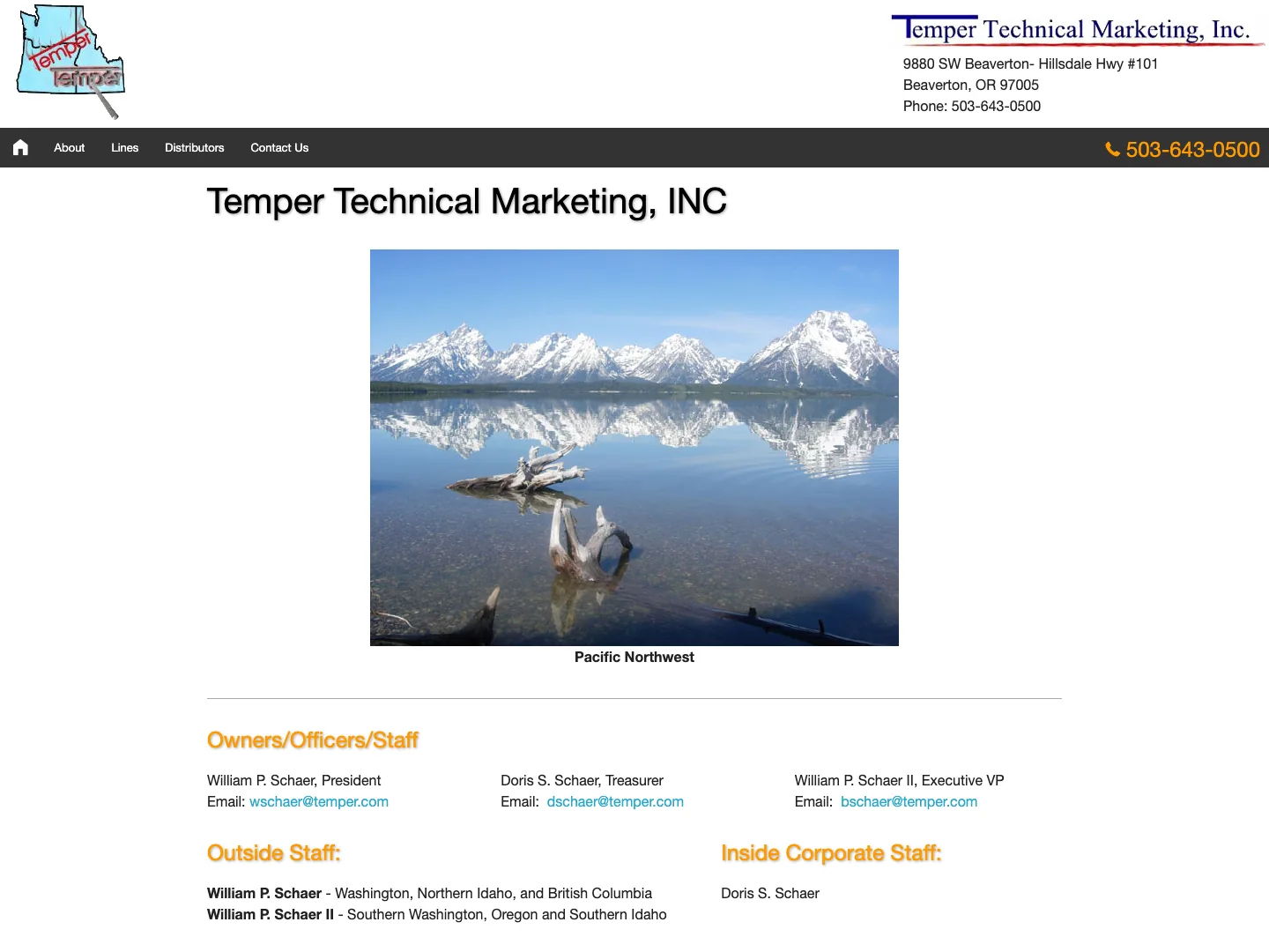 Temper website