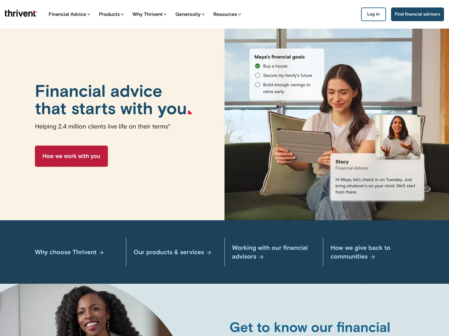 Thrivent Financial for Lutherans website
