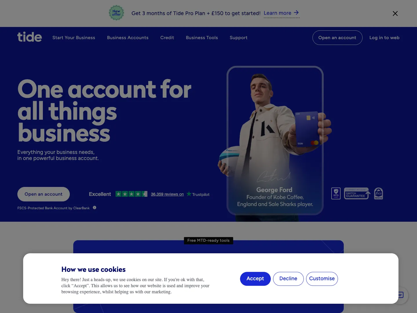 Tide website