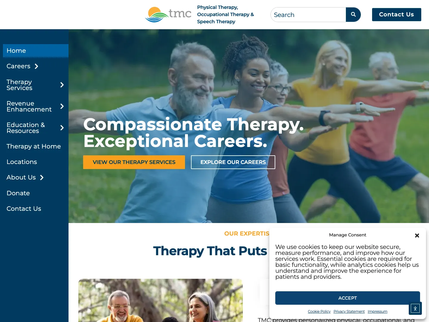 TMC: Therapy Management Corporation website