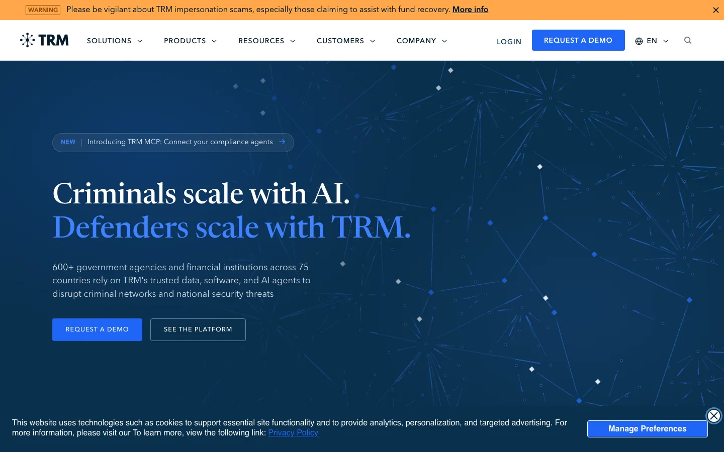 Trm Labs website