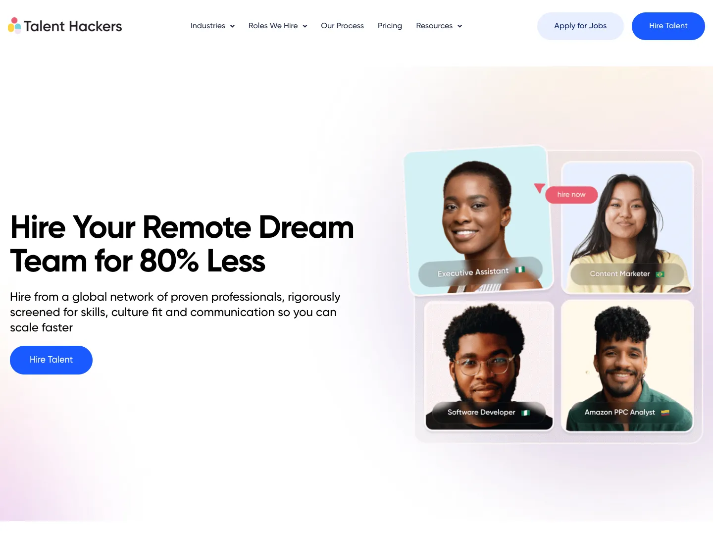 Talent Hackers website
