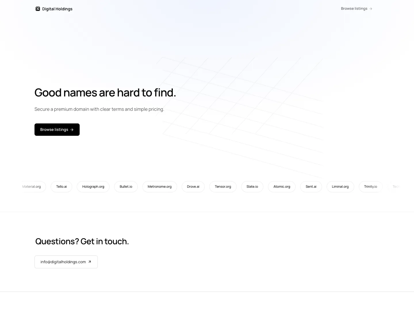 Typeface website