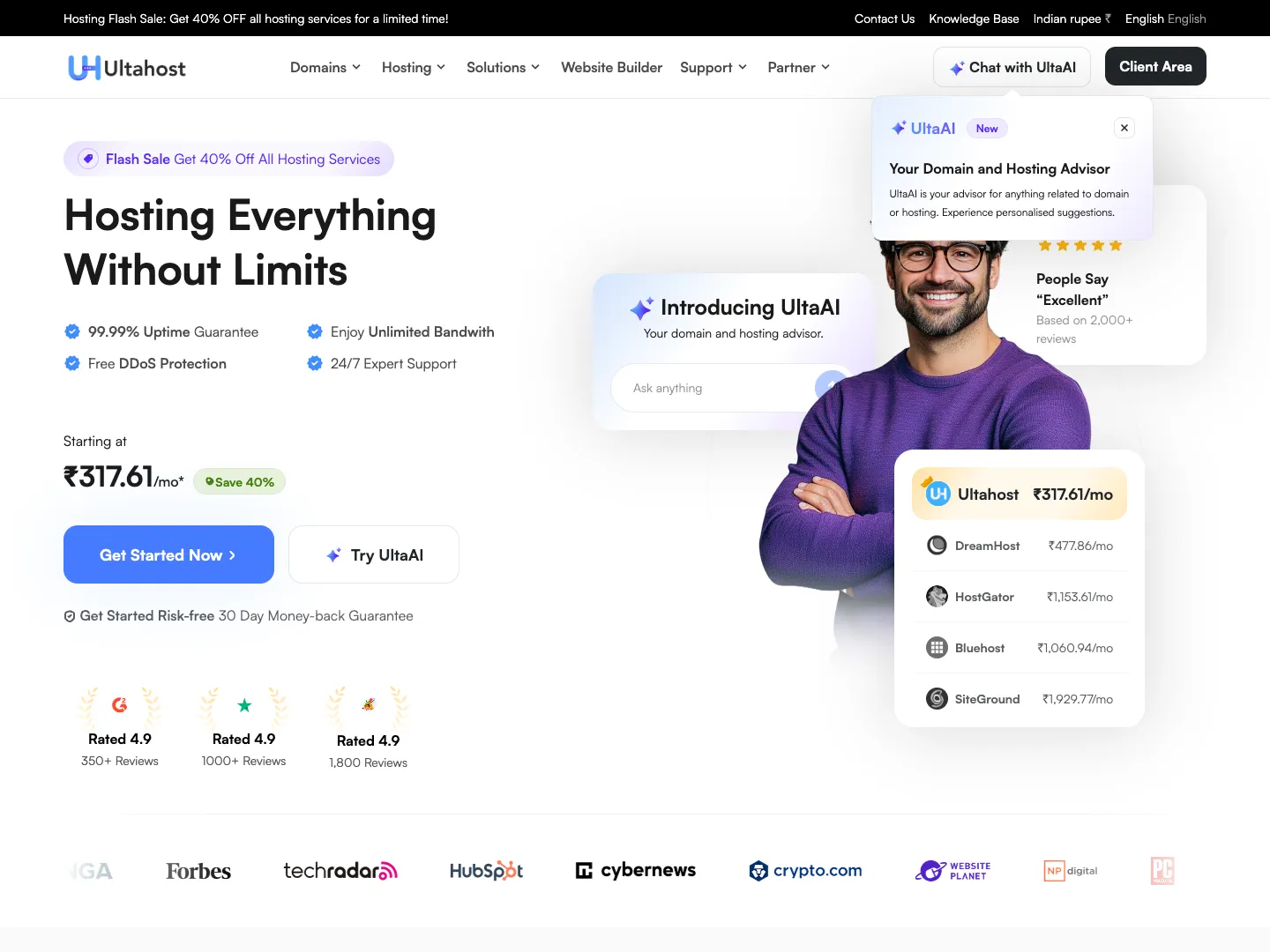 Ultahost website
