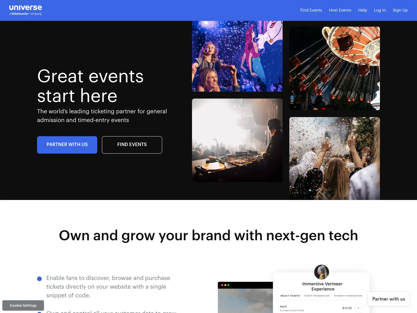 Universe website