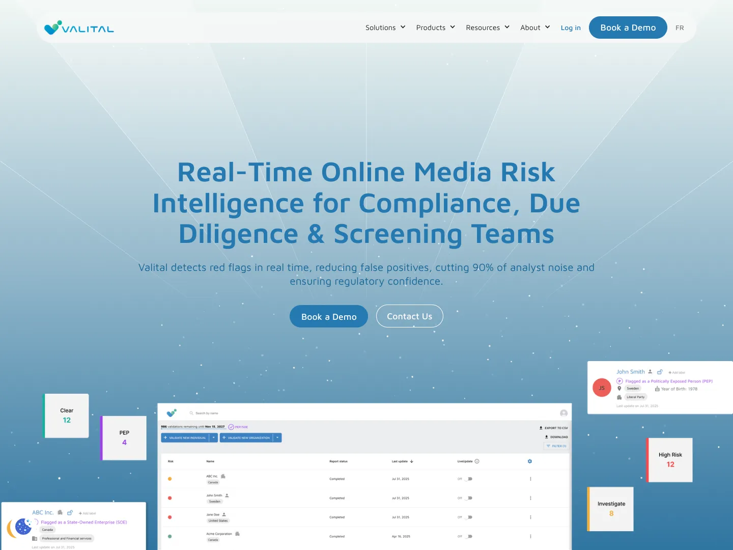 Valital website