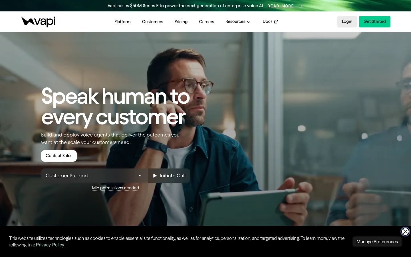Vapi website