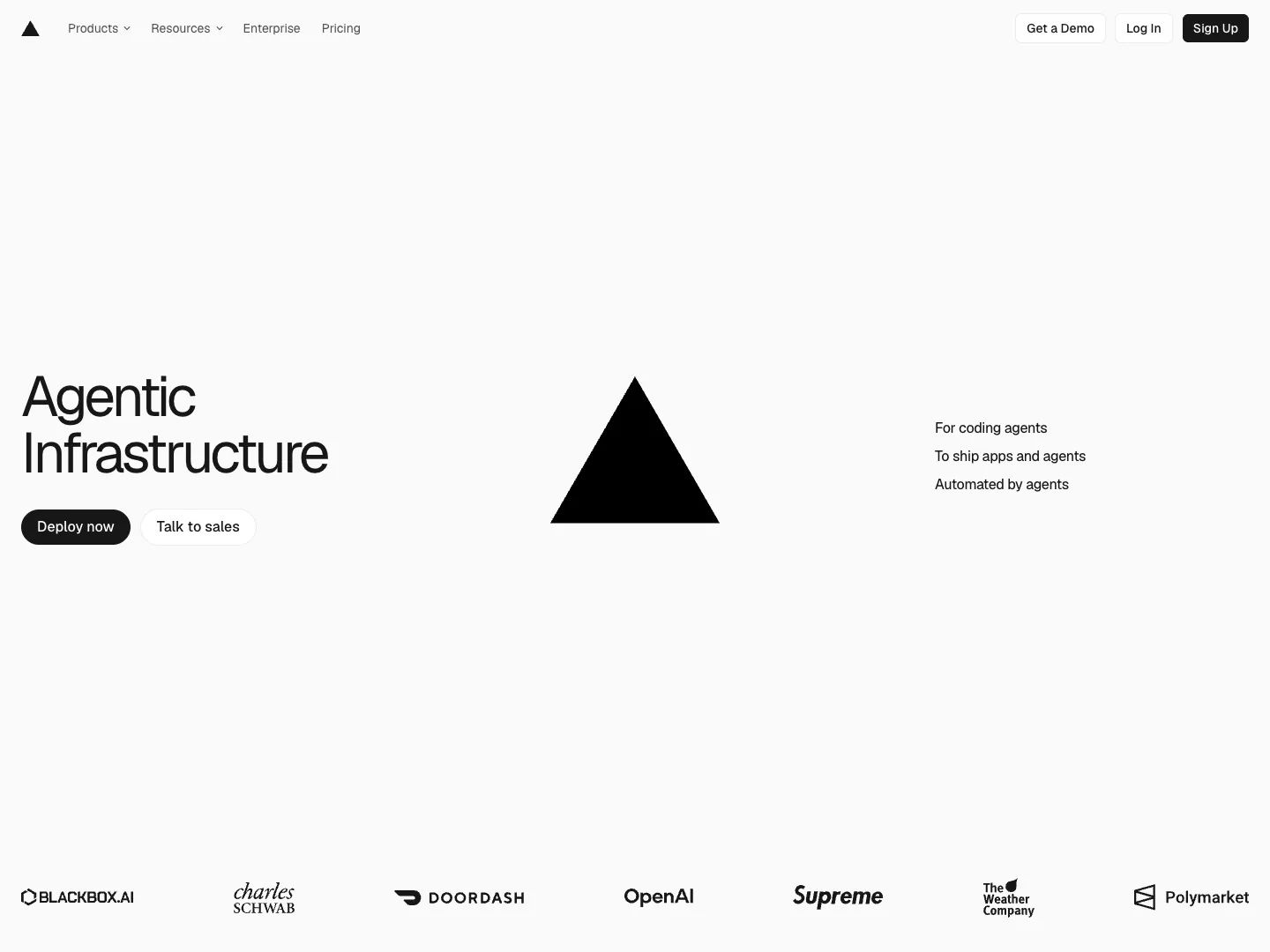 Vercel website