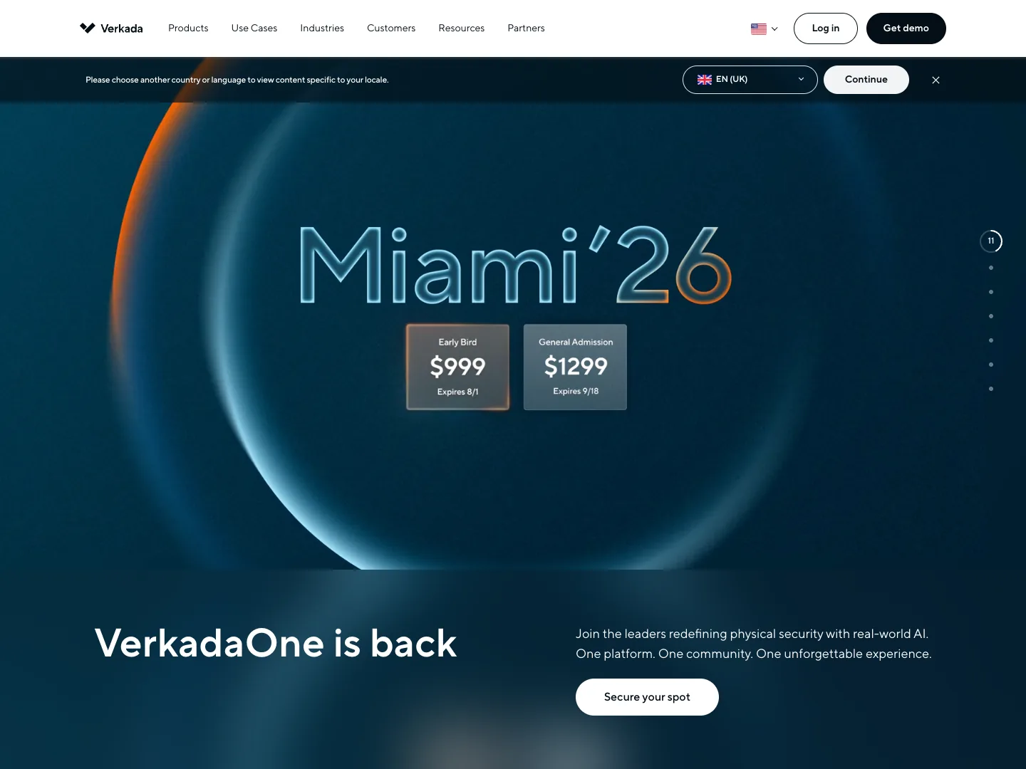 Verkada website