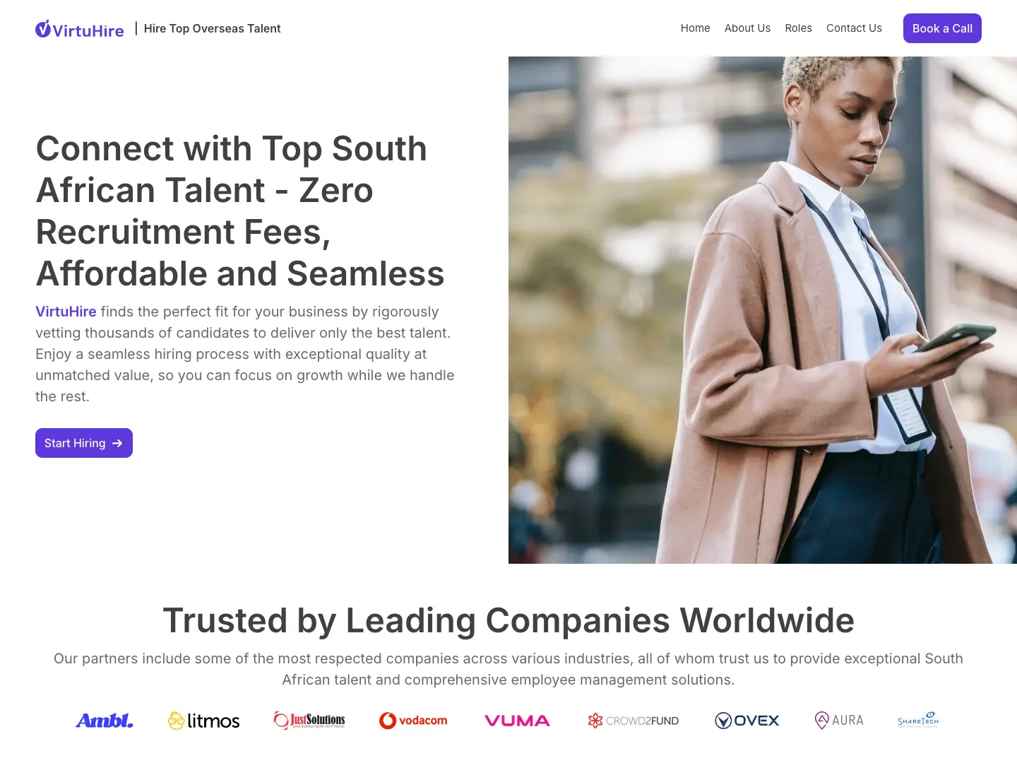 VirtuHire website
