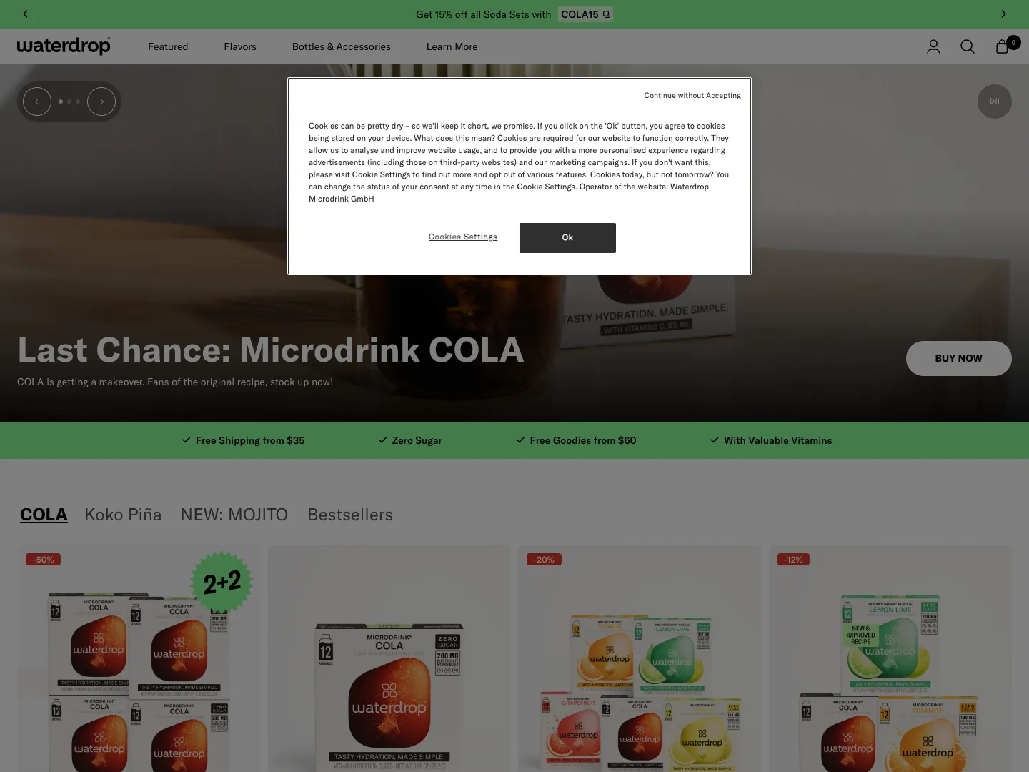 waterdrop® website