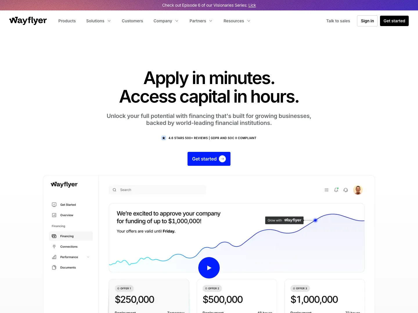 Wayflyer website