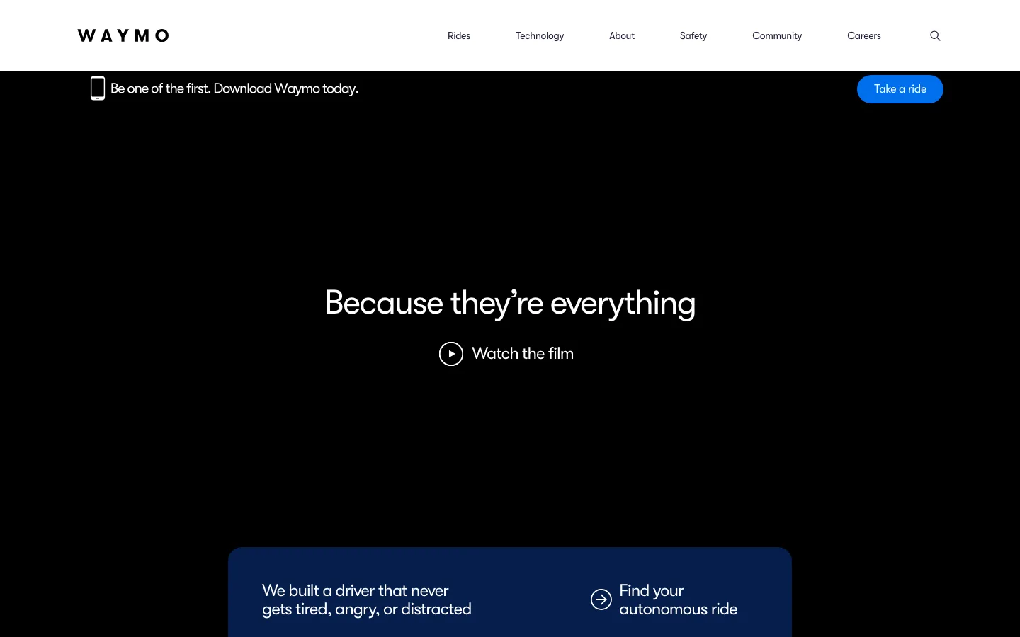 Waymo website