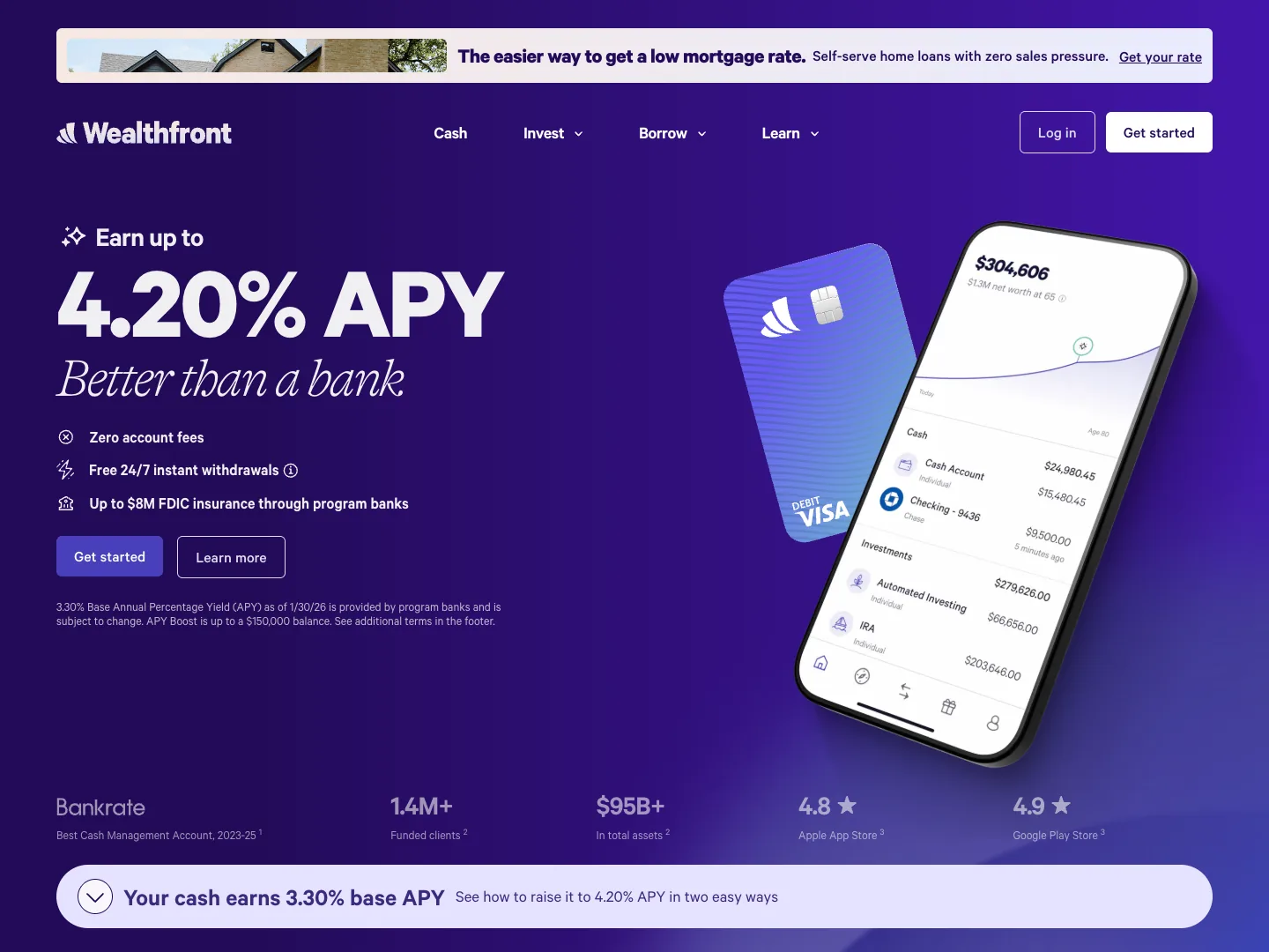 Wealthfront website
