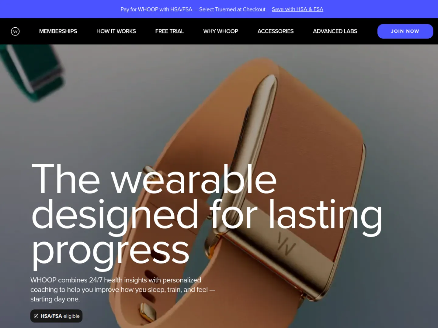 Whoop website