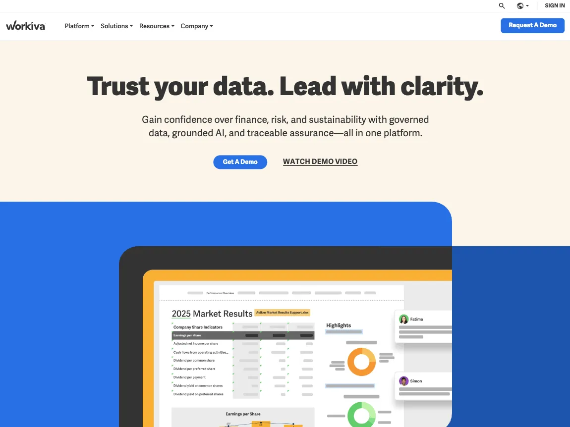 Workiva website