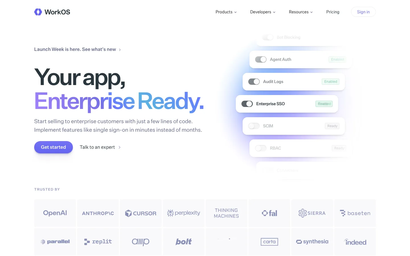 Workos website