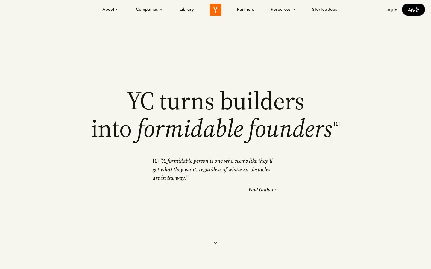 Ycombinator website